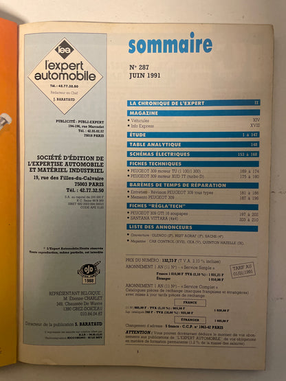 Revue technique PEUGEOT 309