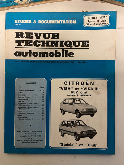 Revue technique CITROEN VISA