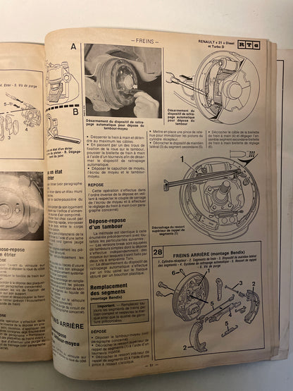 Revue technique RENAULT 21 et Nevada diesel turbo D