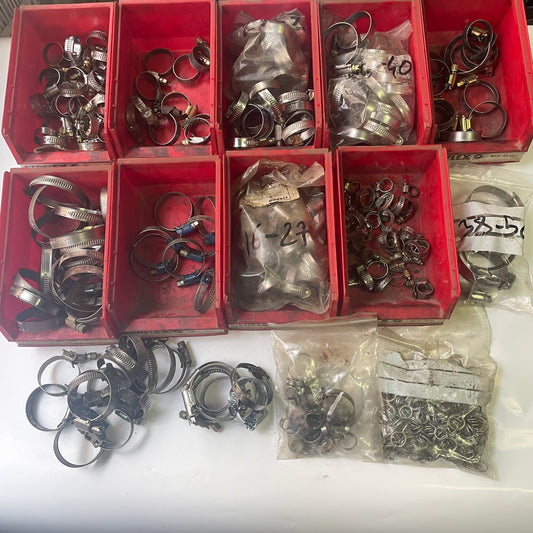 Lot de collier sert clips (Serflex) avec boite de rangement