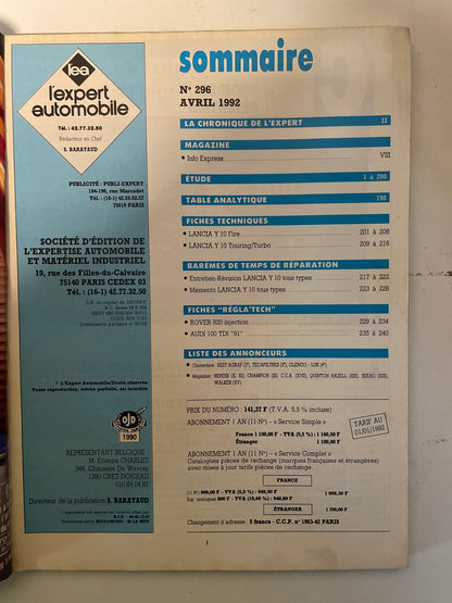 Revue technique LANCIA Y10