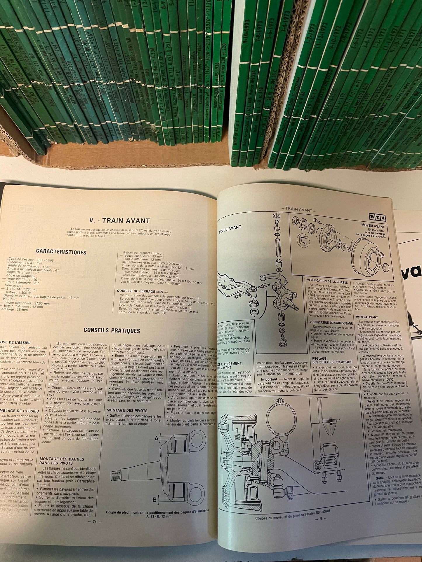 Lot de 120 revue technique DIESEL (29 à 149)